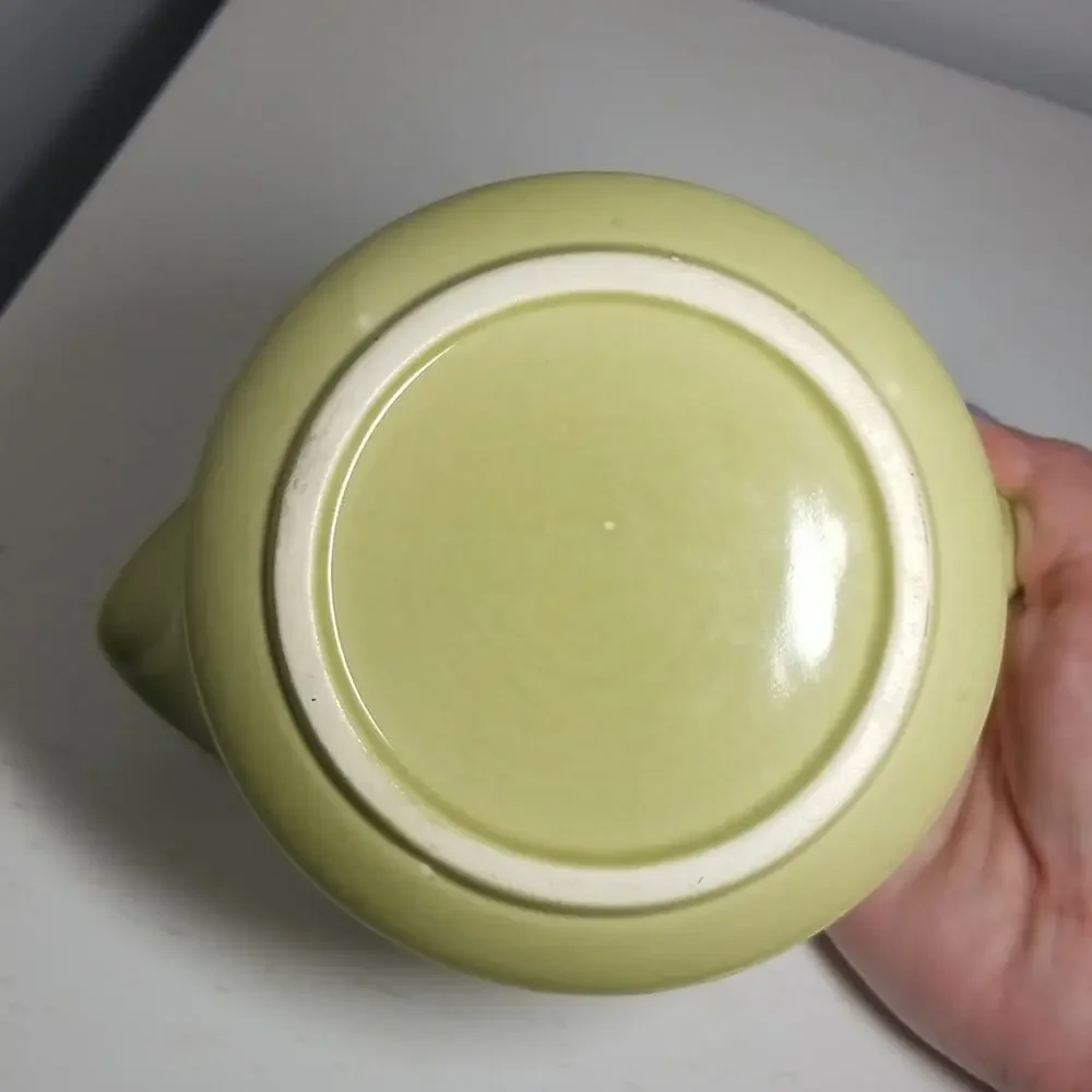 Vintage Green Gravy Boat